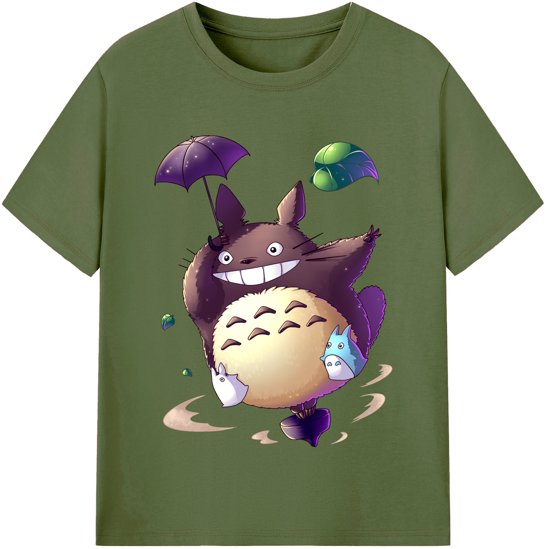 （画像用） となりのトトロ 草壁メイ 草壁サツキ My Neighbor Totoro Satsuki Kusakabe Mei Kusakabe 綿100％半袖Tシャツ（フロントプリント）